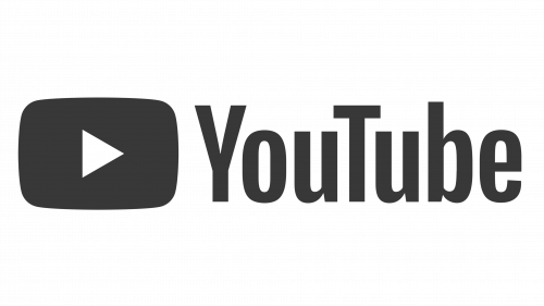 Logo YouTube nero