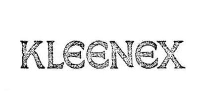 Kleenex logo 1924