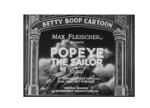 Popeye logo 1933