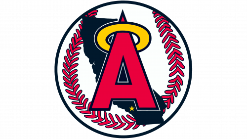 Los Angeles Angels of Anaheim Logo 1987