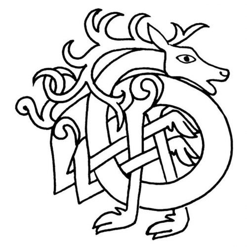 Celtic Deer Symbol