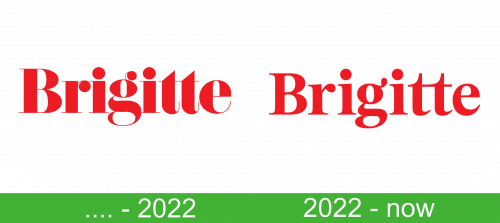 Brigitte Logo history